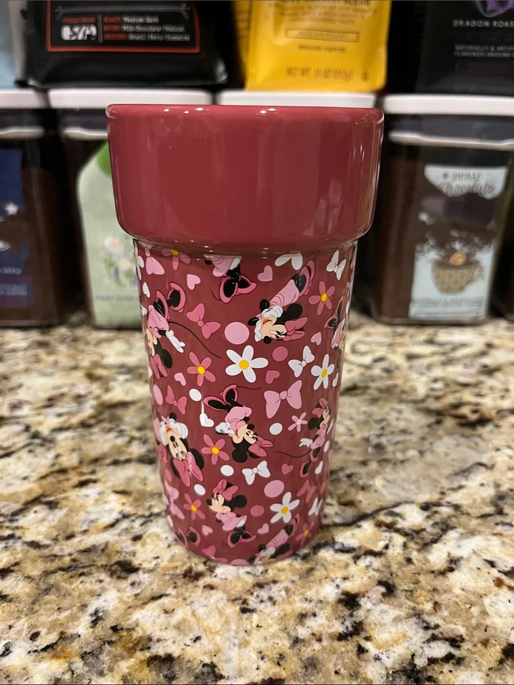 Disney Store Minnie Mouse Travel Coffee Mug